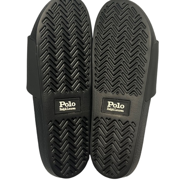 Polo Ralph Lauren Men's Signature Pony Slide Sandals Black Sizes 7 8 9 11 12 13 - Picture 9 of 14